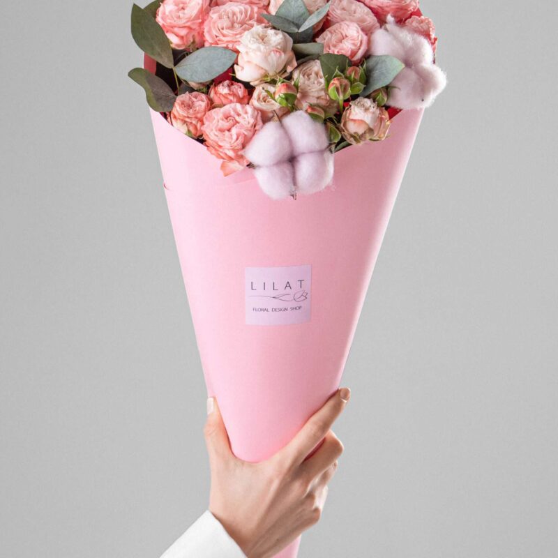 ვარდების თაიგული მიტანის სერვისით