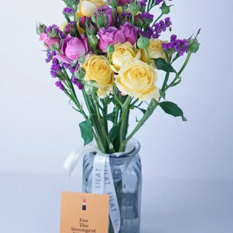 სასაჩუქრე ნაკრები თაიგული ლარნაკით