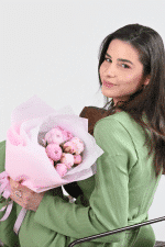 peony bouquet pink