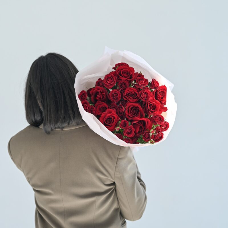 წითელი ვარდების მიქსი