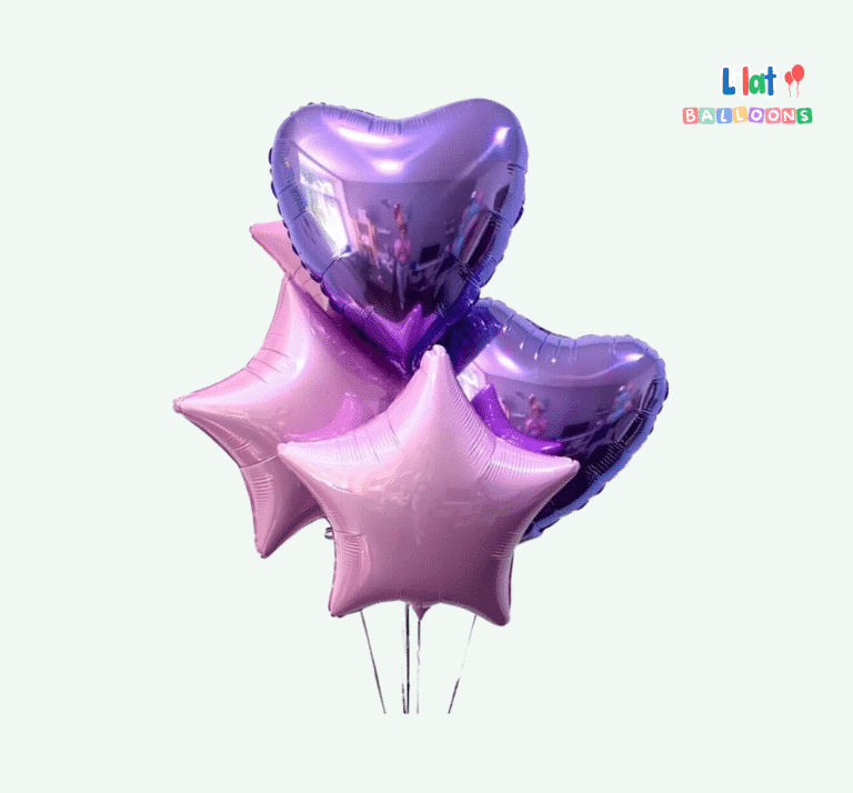 იასამნისფერი გულები და ვარსკვლავები