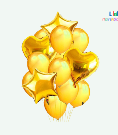 ბუშტების გულების და ვარსკვლავის სეტი