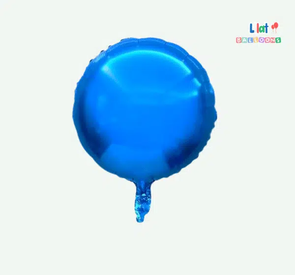 მრგვალი ლურჯი ბუშტი