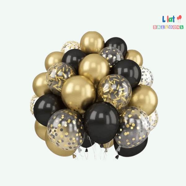 შავი და ოქროსფერი სეტი