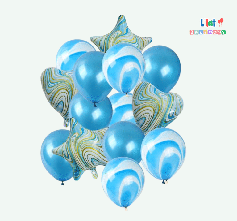 გული ვარსკვლავი ბუშტების სეტი