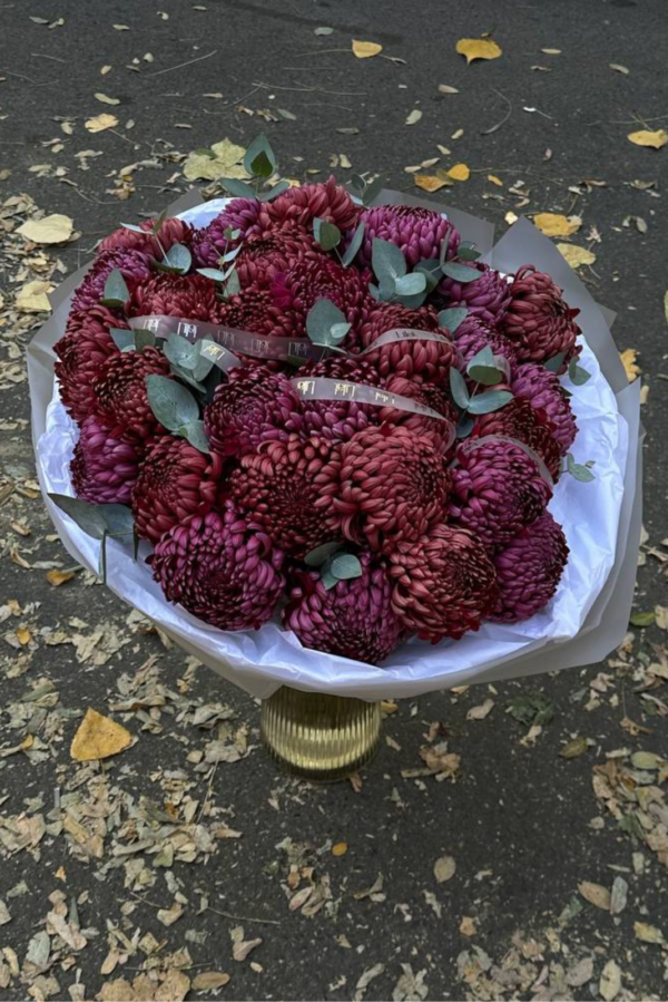 30 хризантем Бигуди